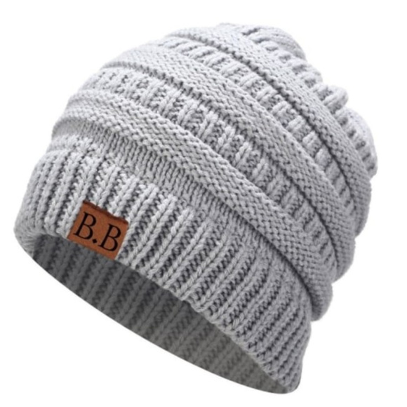 B.B Soft Stretchy Knit High Bun Ponytail Beanie - Picture 3 of 8